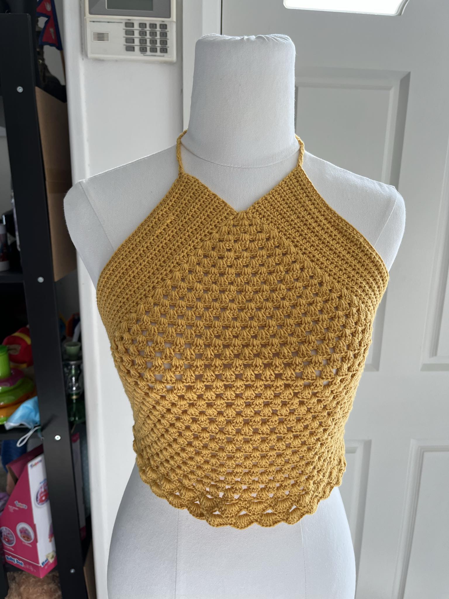 Crop top- Yellow