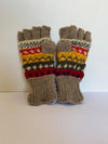 Half finger gloves- Khaki Brown