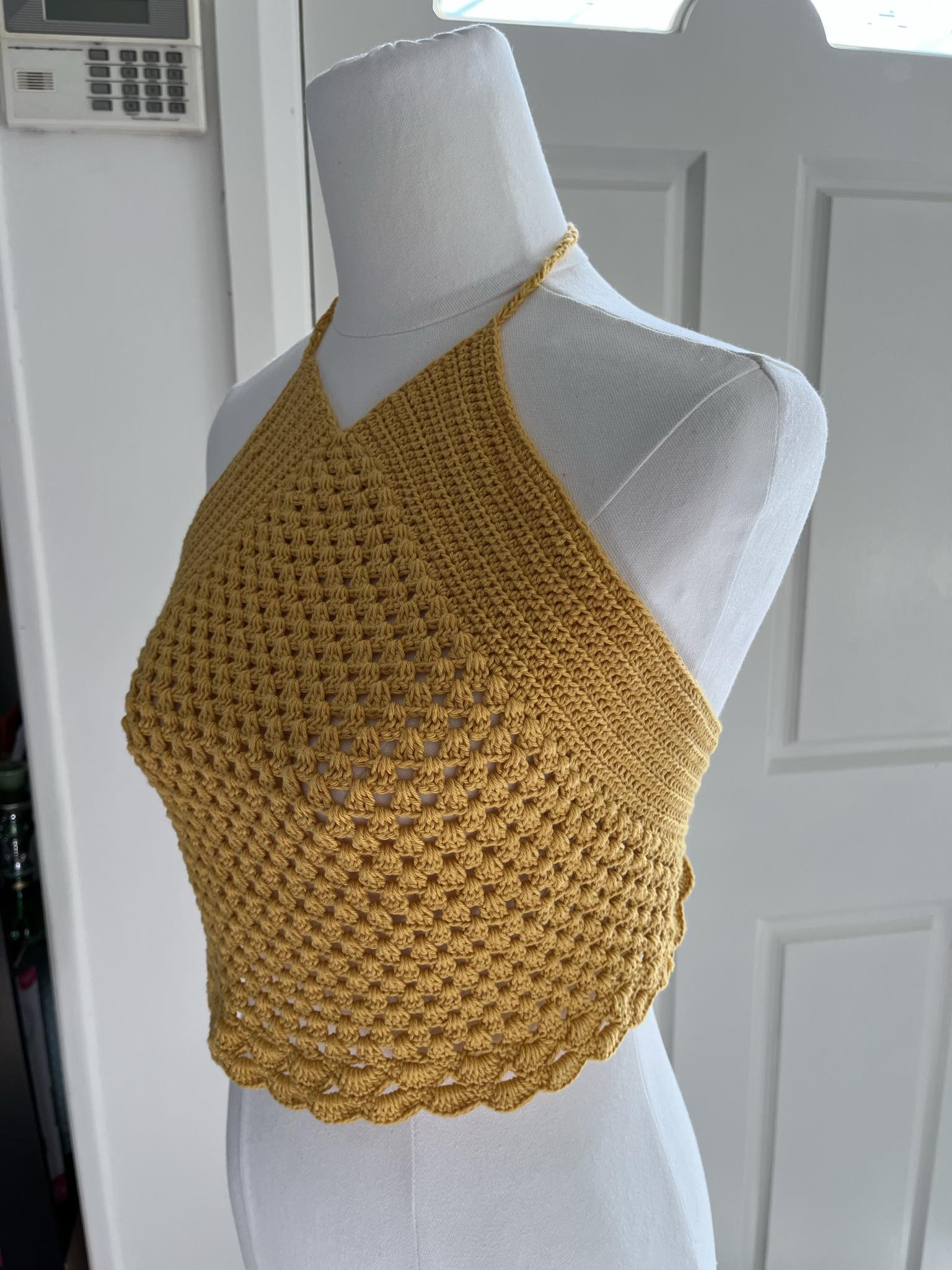 Crop top- Yellow