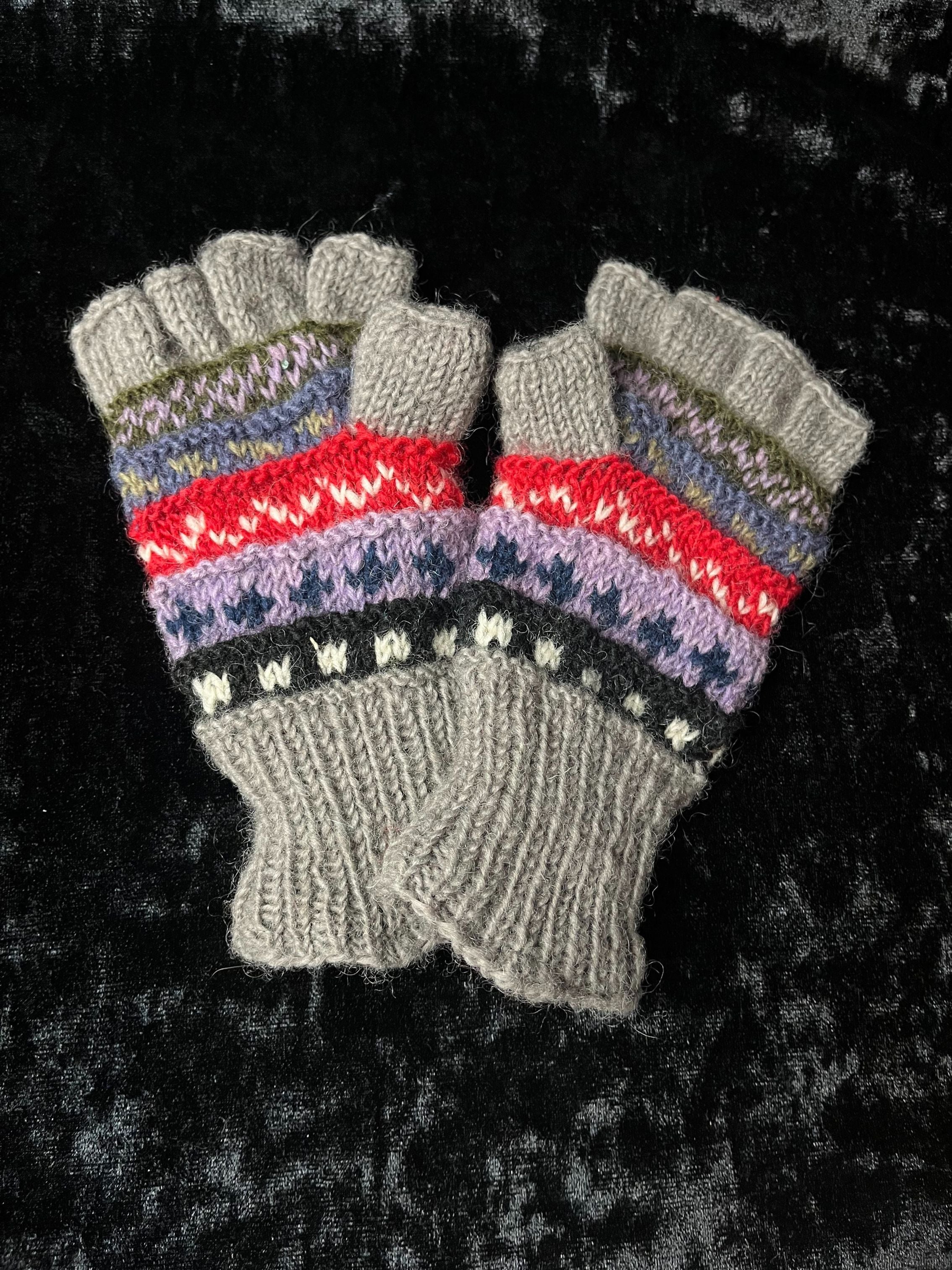 Half finger gloves- Grey