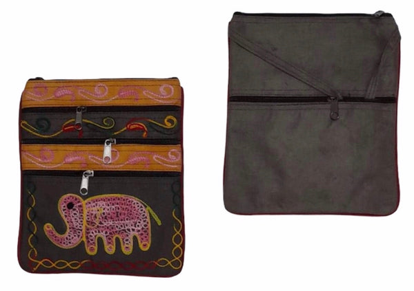 Travel bag -Elephant embroidery