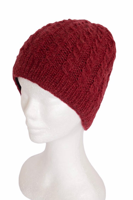 Knitted woollen beanie