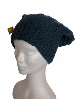 Long woollen beanie with inner