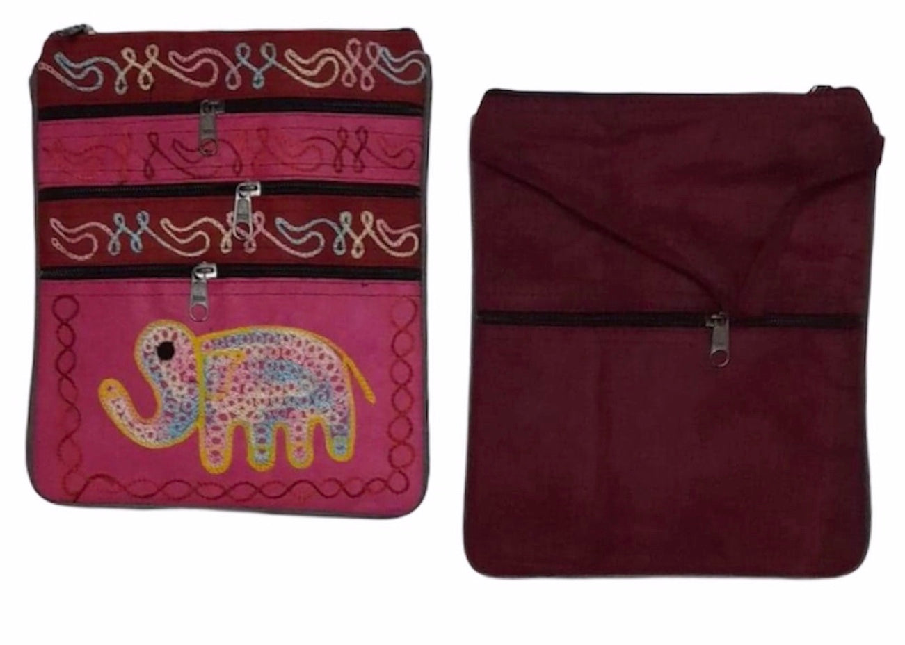 Travel bag -Elephant embroidery