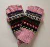 Half finger gloves- Baby Pink