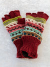 Half finger gloves- Red