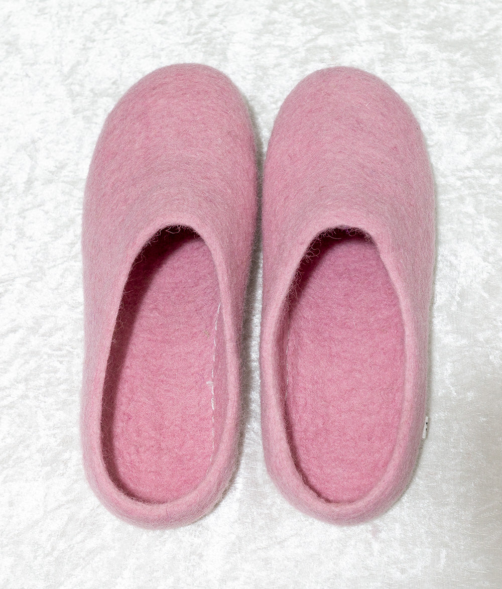 Felt Slippers- Pink