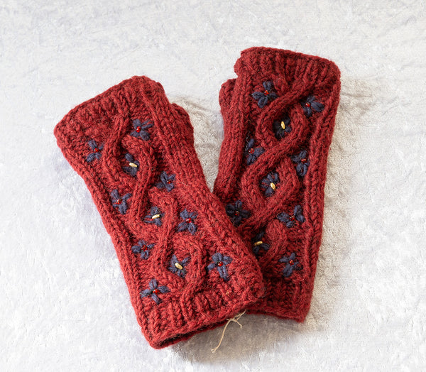 Half gloves-Red