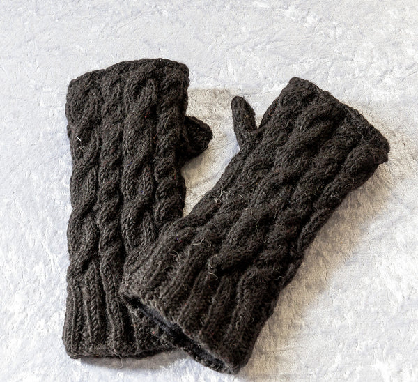 Knitted Fingerless gloves