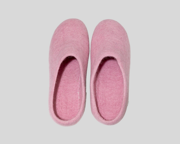 Felt Slippers- Pink