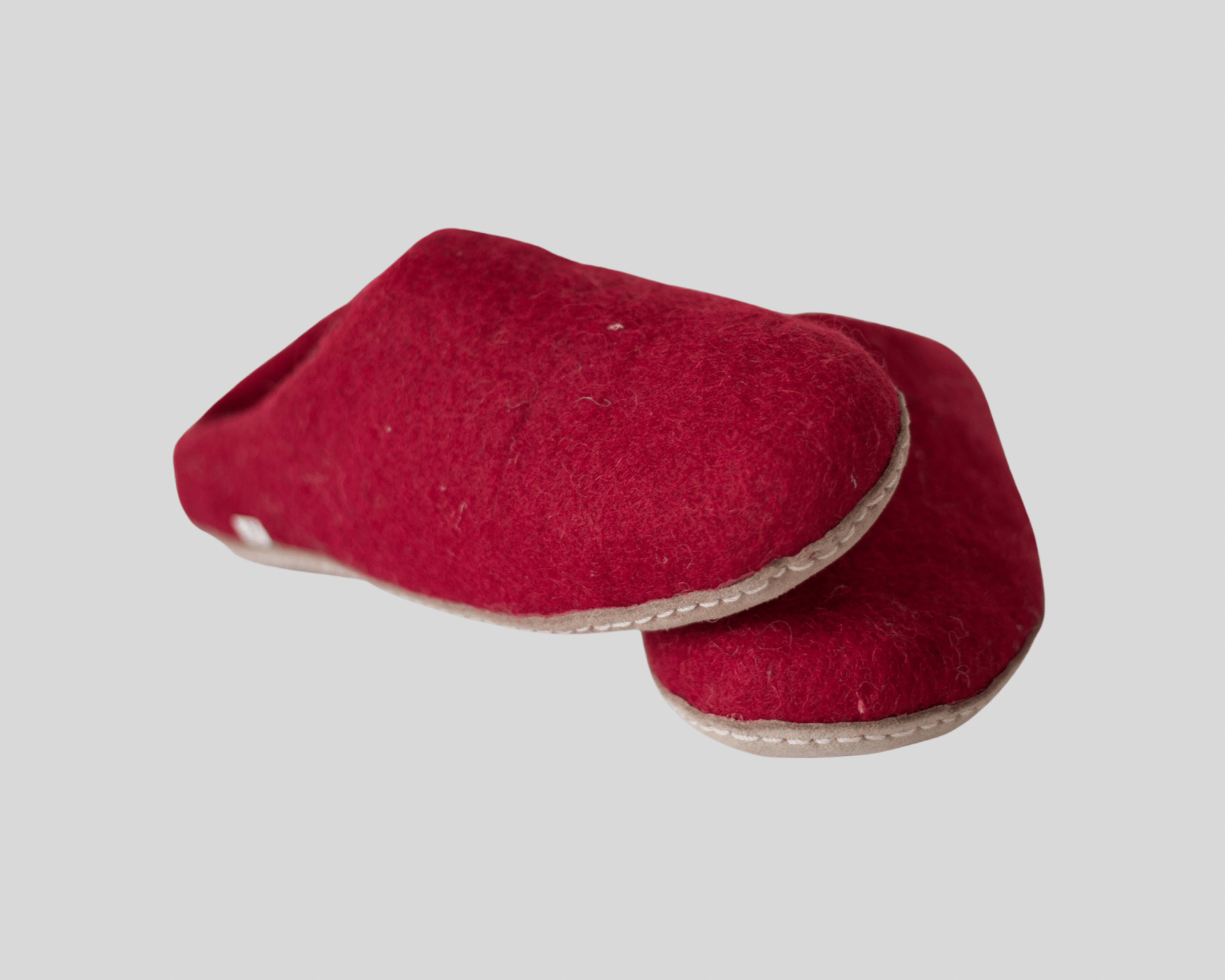 Felt Slippers- Red