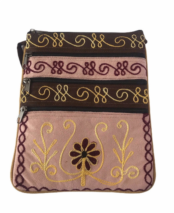 Travel bag -floral embroidery