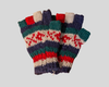 Double knitted half finger gloves-Medium XOXO