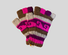 Double knitted half finger gloves-Medium