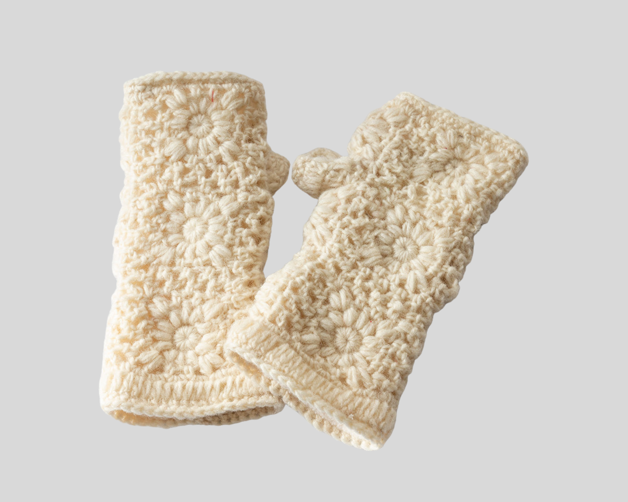 Crochet half gloves