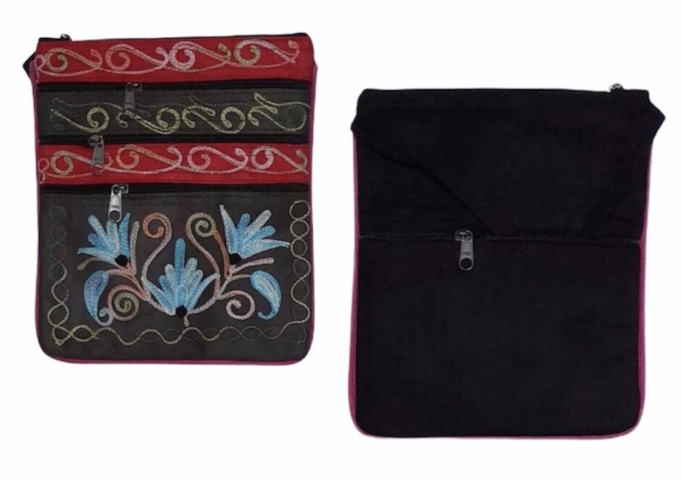 Travel bag -floral embroidery